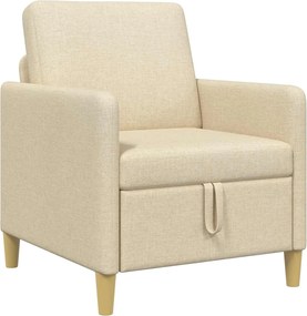 vidaXL Καναπές με Αποθήκευση Κρεμ 72 x 78 x 87 εκ. Πολυεστέρας