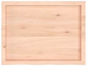 vidaXL Ράφι Τοίχου 80x60x(2-4) εκ. από Ακατέργαστο Μασίφ Ξύλο Δρυός