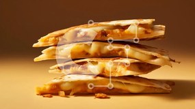 Σετ των 2 Intra Συλλεκτικό Ξύλινο Παζλ Plywood 4mm - Στοίβα Quesadillas με λιωμένο τυρί Σε Ξύλινο Κουτί - Διαστάσεις: 10x10 cm – 25 κομμάτια