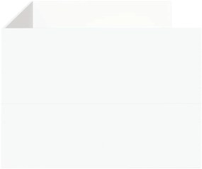 vidaXL Καναπές Κρεβάτι με Συρτάρια Χωρίς Στρώμα Λευκός 90x190 εκ.