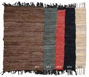 Δερμάτινο Πατάκι (60x90) Viopros Rugs Ideas Κόκκινο