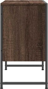 vidaXL Ντουλάπι Νιπτήρα Μπάνιου Καφέ Δρυς 60x33x60 εκ. Επεξ. Ξύλο