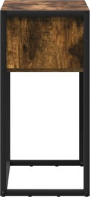 vidaXL End Table Καπνιστό Δρύς 100 x 36 x 75 εκ. Επεξεργασμένο ξύλο