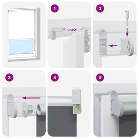 vidaXL Ρολέρ Μπλακάουτ Μαύρο 120x210 cm Πλάτος υφάσματος 116,6 cm