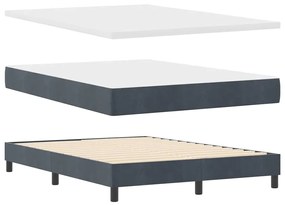 vidaXL Κρεβάτι με Ελατήρια και Στρώμα Μαύρο 100x200 εκ. Βελούδο