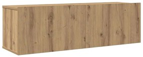 vidaXL Ντουλάπι TV 6 pcs Καφέ 200 x 30 x 30 cm Επεξεργασμένο ξύλο