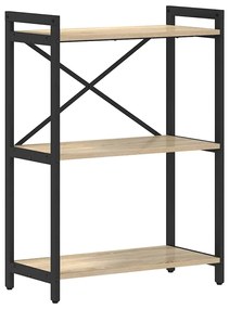 vidaXL Βιβλιοθήκη Sonoma Δρυς 60 x 30 x 83 εκ Επεξεργασμένο ξύλο