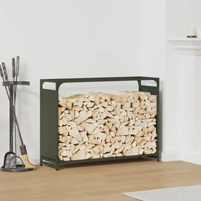 vidaXL Ράφι Καυσόξυλων 90x28x65 εκ. Χάλυβας ψυχρής έλασης