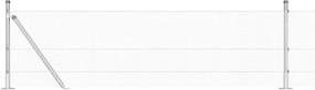 vidaXL Στύλος Περιφράξεων Ασημί 10 x 0,6 μ (12 x 12 mm δίχτυ) Ατσάλι
