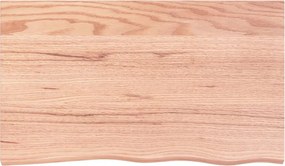 vidaXL Επιφ Τραπεζιού Αν Καφέ 100x60x(2-6)εκ. Επεξ. Μασίφ Ξύλο Δρυός