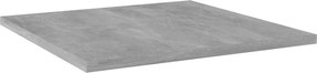vidaXL Ράφια Βιβλιοθήκης 4 τεμ. Γκρι Σκυροδ. 40x40x1,5 εκ. Επεξ.Ξύλο