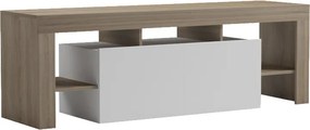 Έπιπλο τηλεόρασης Liner pakoworld sonoma-λευκό 150x40x50εκ