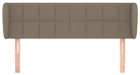 vidaXL Κεφαλάρι με Πτερύγια Taupe 147 x 23 x 78/88 εκ. Υφασμάτινο