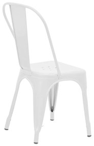 Καρέκλα Utopia  λευκό μέταλλο 44x44x85εκ
