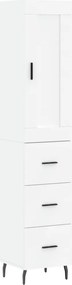 vidaXL Ντουλάπι Λευκό 34,5 x 34 x 180 εκ. από Επεξεργασμένο Ξύλο
