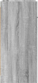 vidaXL Πλαϊνό γραφείο Γκρι Sonoma 40 x 36 x 80 εκ Επεξεργασμένο Ξύλο