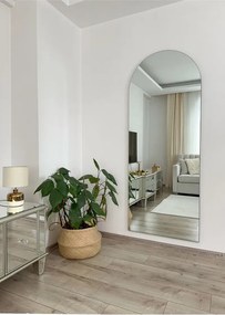Stewehome Οβάλ επιδαπέδιος καθρέφτης χωρίς πλαίσιο Λευκό 180x70 cm