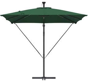 vidaXL Ομπρέλα Cantilever Banana Πράσινο 249 x 249 x 250 εκ.