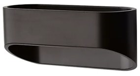 Φωτιστικό Επίτοιχο Aca L35039BK NEPHELE Μαύρο Ματ (Black Mat) 3000K
