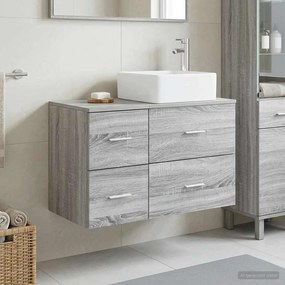 vidaXL Σετ Επίπλων Μπάνιου 2 τμχ. Γκρι Sonoma Επεξεργασμένο Ξύλο