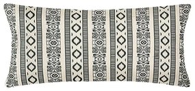 Μαξιλάρι Διακοσμητικό (Με Γέμιση) Jacq Lurex 07.172445 Beige-Black 25X58 Cotton-Polyester