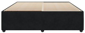 vidaXL Σκελετός Κρεβατιού Χωρίς Στρώμα Μαύρο 180x200 εκ. Βελούδινο