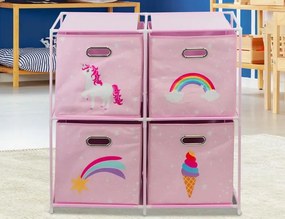 ΠΑΙΔΙΚΌ ΈΠΙΠΛΟ DRAWER CABINET 4 STORAGE BOXES C80653200