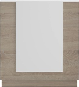 ΓΡΑΦΕΙΟ ΥΠΟΔΟΧΗΣ (RECEPTION) KARMEN HM2155.01 ΜΕΛΑΜΙΝΗ SONAMA-ΛΕΥΚΟ 100x70x110Υεκ
