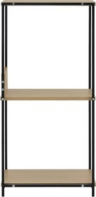 vidaXL Ραφιέρα Ίσια Μικρή Μαύρη/Δρυς 33,5x39,6x79,7 εκ. Επεξ. Ξύλο
