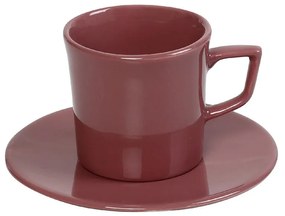 Φλυτζάνι Espresso Stoneware Pomegranate Dusty Pink Essentials ESPIEL 100ml OWD105K6