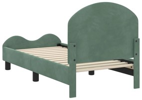 vidaXL Κρεβατική βάση για παιδιά με προσκέφαλο Θαλασσί 70 x 140 cm