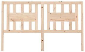vidaXL Κεφαλάρι Κρεβατιού 166 x 4 x 100 εκ. από Μασίφ Ξύλο Πεύκου