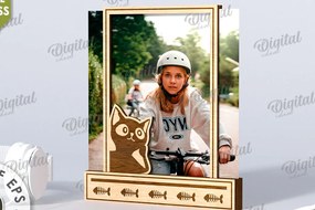 Intra απο ξύλο plywood 3mm-4mm πάχος Τρισδιάστατη αστεία κορνίζα φωτογραφιών Δίασταση 20x30 cm INTRAFABR-116268164