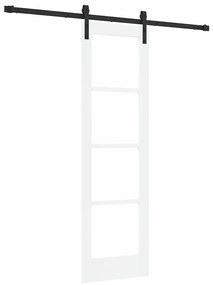 vidaXL Συρόμενη Πόρτα ORKDAL Λευκό 61 x 198.5 εκ. Μασίφ ξύλο πεύκου