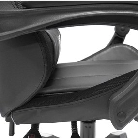 ΠΟΛΥΘΡΟΝΑ GAMING DARREN HM1203.04 ΜΑΥΡΟ-ΛΕΥΚΟ PVC &amp; NYLON 51x49x125Υεκ.