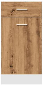 vidaXL Συρτάρι κάτω ντουλάπι Lyon Artisan Oak Κατασκευασμένο ξύλο