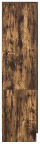 vidaXL Highboard Καπνιστό Δρύς 31.5 x 32 x 122.5 εκ