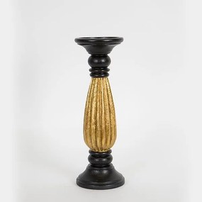ΚΗΡΟΠΗΓΙΟ, ΠΟΛΥΡΕΖΙΝ, ΜΑΥΡΟ &amp; ΧΡΥΣΟ, 10.5x10.5x30.2cm (Συσκευασία 2 τεμαχίων)