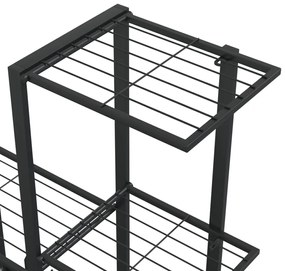 vidaXL Ανθοστήλη Μαύρη 94,5 x 25 x 88 εκ. Μεταλλική
