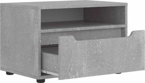 vidaXL ντουλάπι τηλεόρασης VISNES Γκρι μπετόν 60x40x38 cm