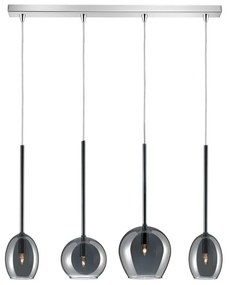 Φωτιστικό Οροφής - Ράγα 01156-09BR G9 LED 85cm Smoke Luma