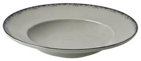 Πιάτο Ριζότου Πορσελάνης Pearl Grey Estia 24εκ. 07-16418