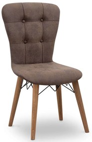 Καρέκλα Τραπεζαρίας Palmira 0230212 47x44x88cm Brown-Walnut