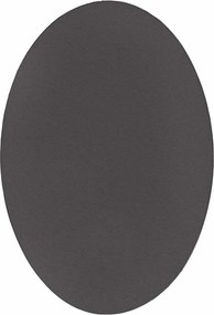 vidaXL Χαλιά χώρου Ωοειδής HUARTE Ανθρακί 160 x 230 cm