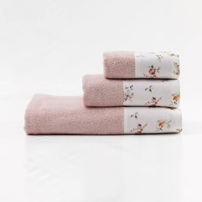 Πετσέτες Σετ 3ΤΜΧ Elodie - 70 x 140 / 50 x 90 / 30 x 50 cm - Μουσταρδί - Borea