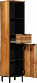 vidaXL Ντουλάπι Μπάνιου Solid Acacia Wood 38 x 33 x 160 εκ.