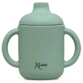 Εκπαιδευτικό Ποτηράκι Σιλικόνης Kiokids 120ml Μέντα