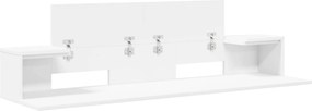 vidaXL Γραφείο Στούντιο Λευκό 110 x 36 x 19,5 εκ. Επεξεργασμένο Ξύλο