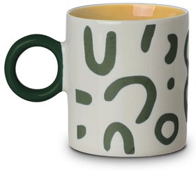 Κούπα New Bone 450ml-8,9x10εκ. Πράσινη Mood Flow Estia  07-35112