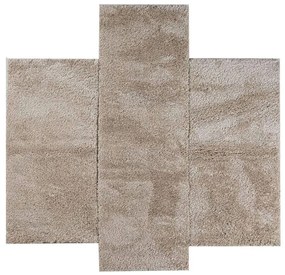 Χαλιά Κρεβατοκάμαρας (Σετ 3τμχ) Polcarpet Puffy Shaggy 1001 Beige